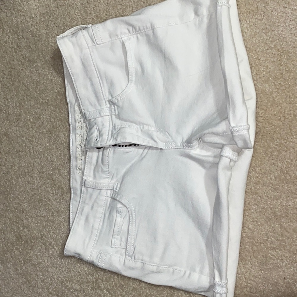 white american eagle shorts